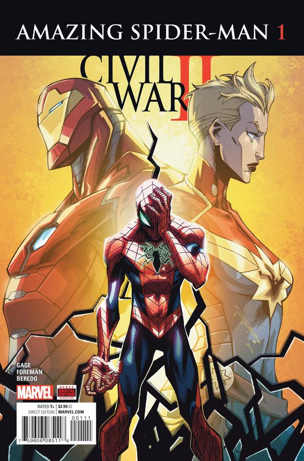 Civil War II: Amazing Spider-Man #1 cover