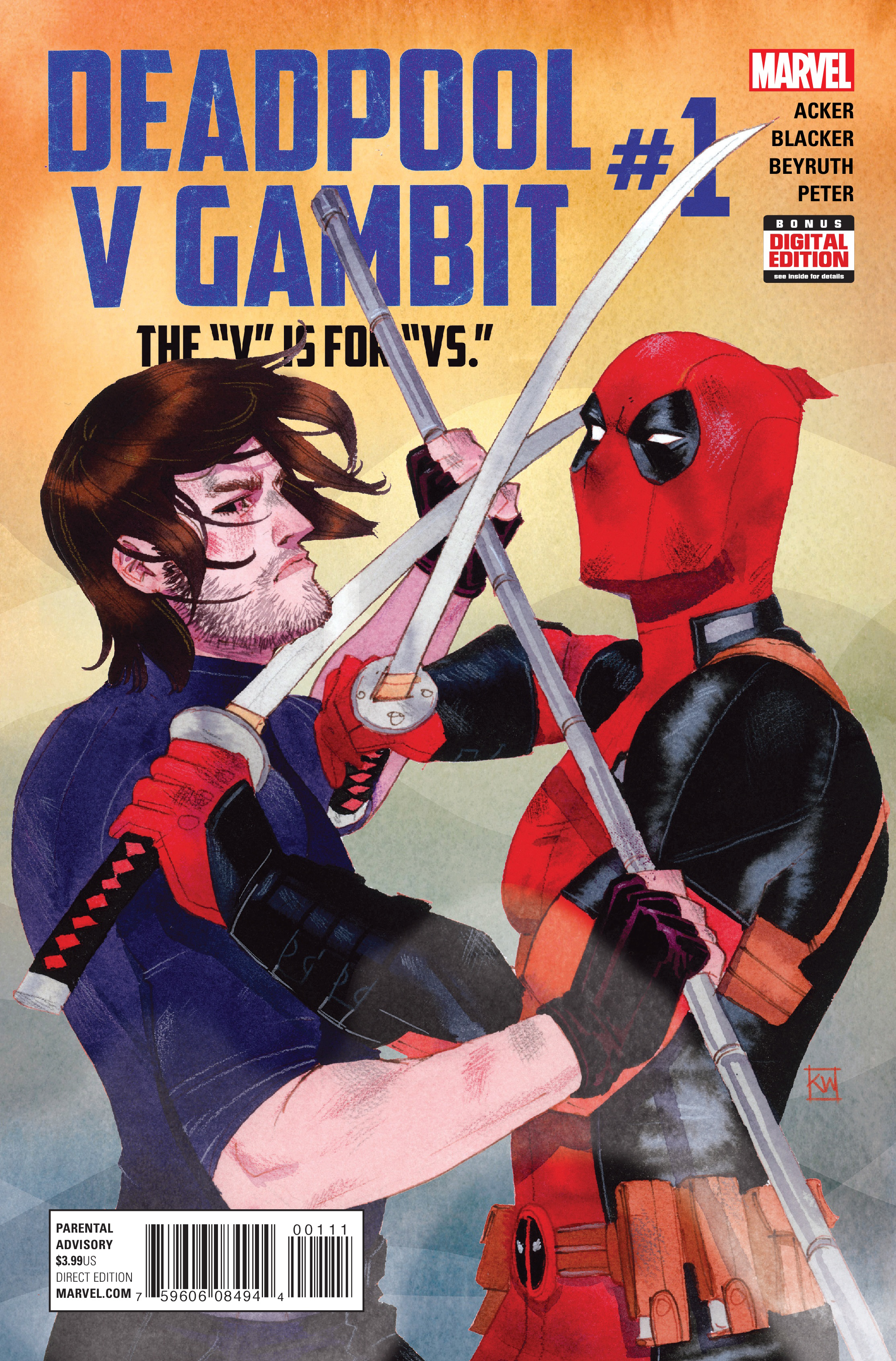 Deadpool v Gambit #1 cover