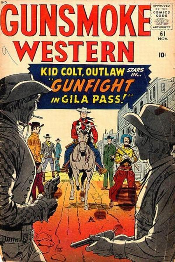 Gunsmoke Western #61 cover