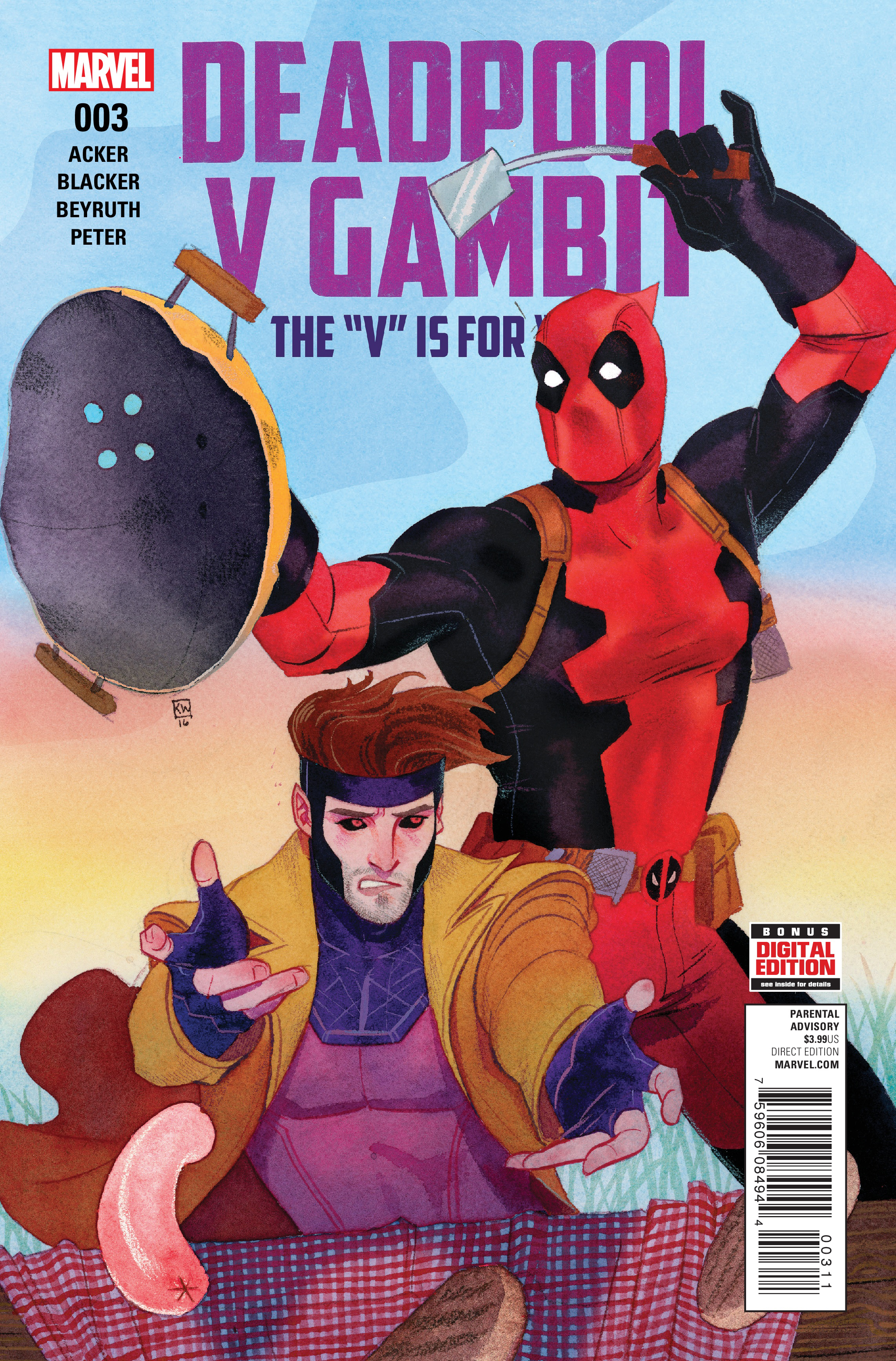 Deadpool v Gambit #3 cover