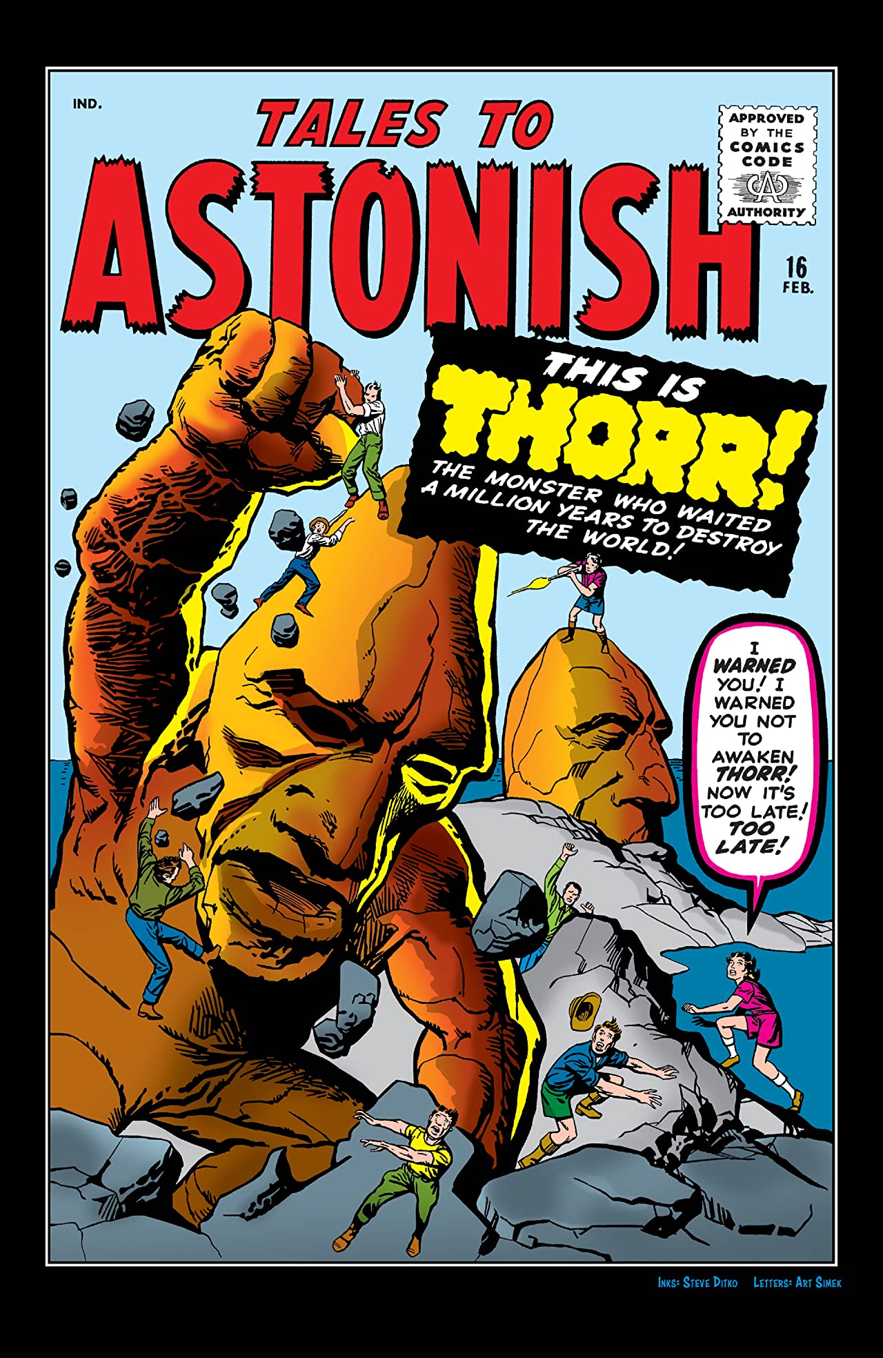Tales to Astonish #16 cover