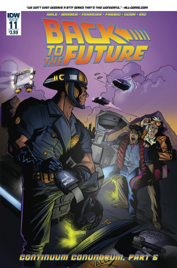 Back to the Future #11 cover