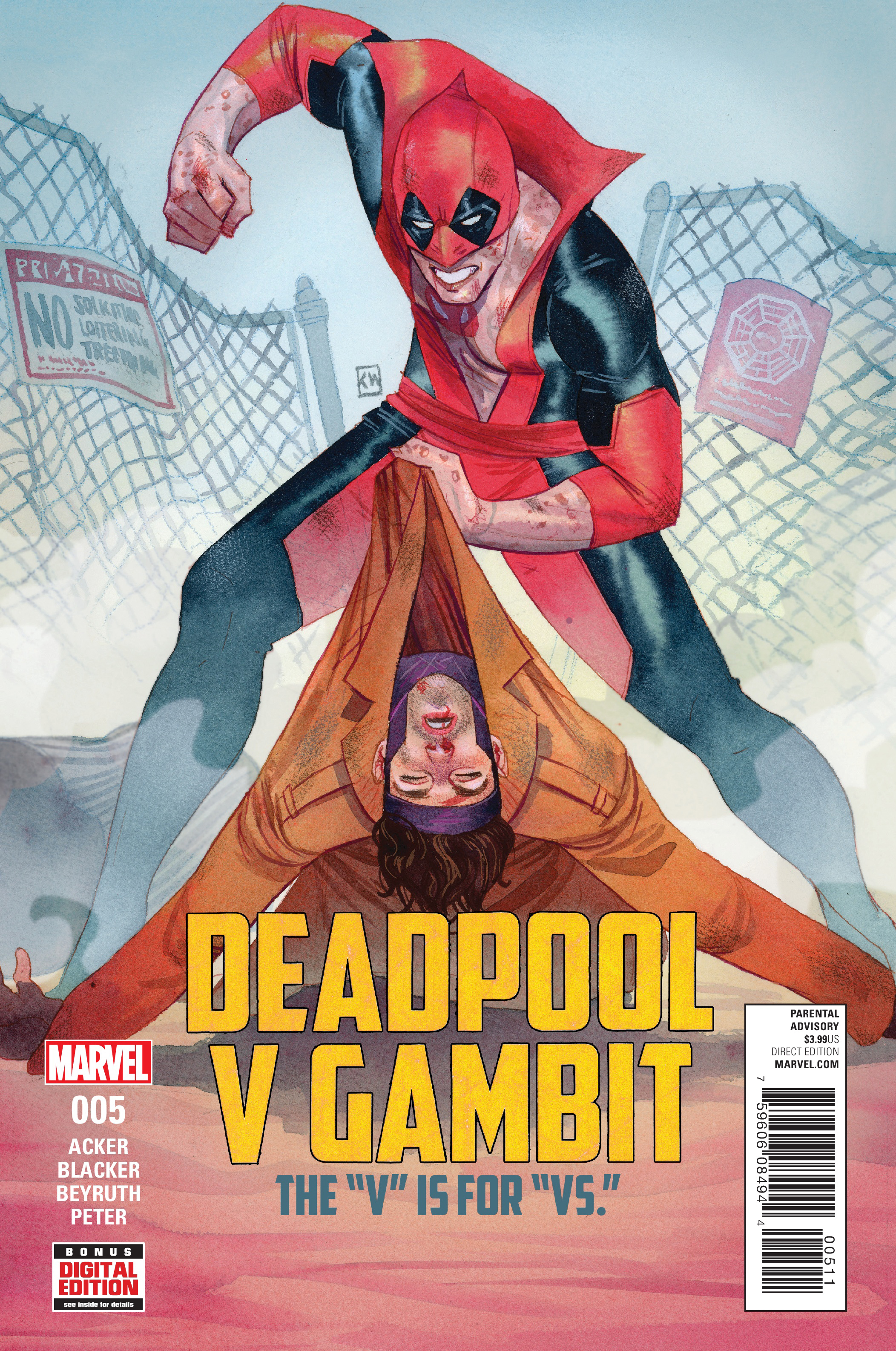 Deadpool v Gambit #5 cover