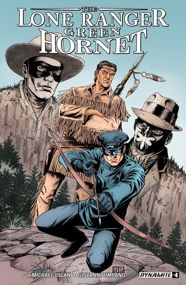Lone Ranger Green Hornet #4 cover