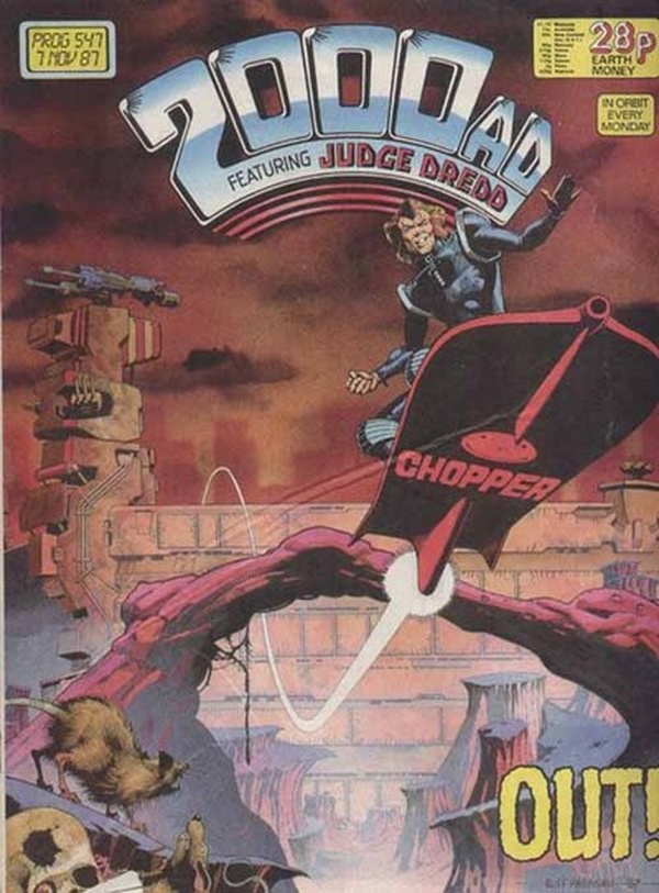 2000 AD #547 cover