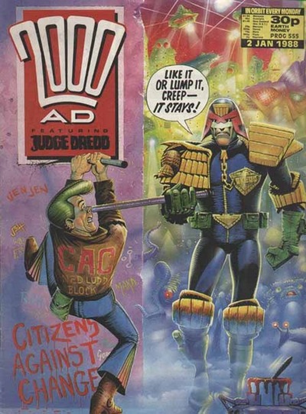 2000 AD #555 cover