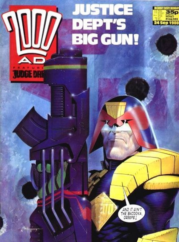 2000 AD #593 cover