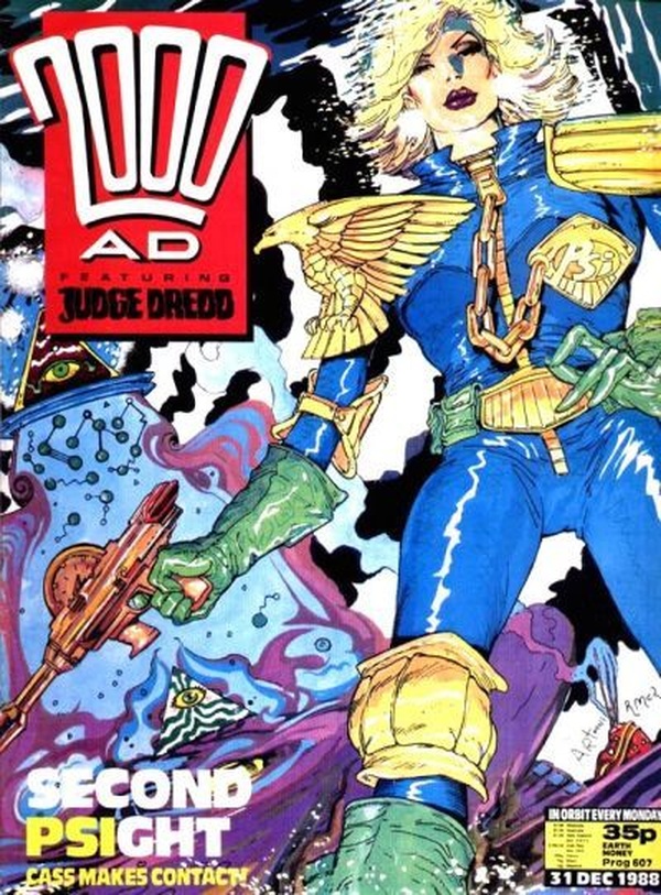 2000 AD #607 cover