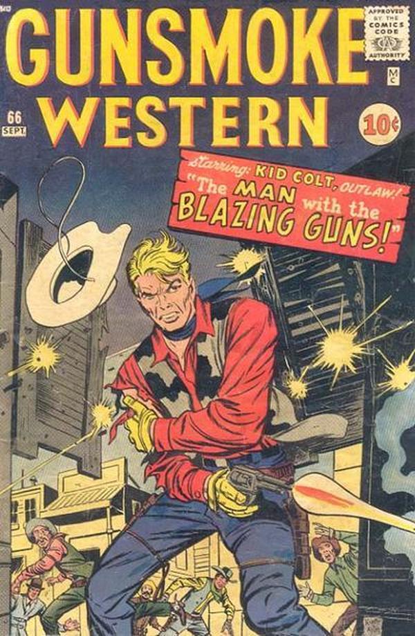Gunsmoke Western #66 cover