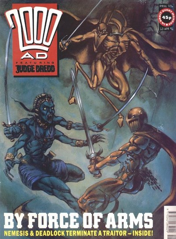 2000 AD #726 cover