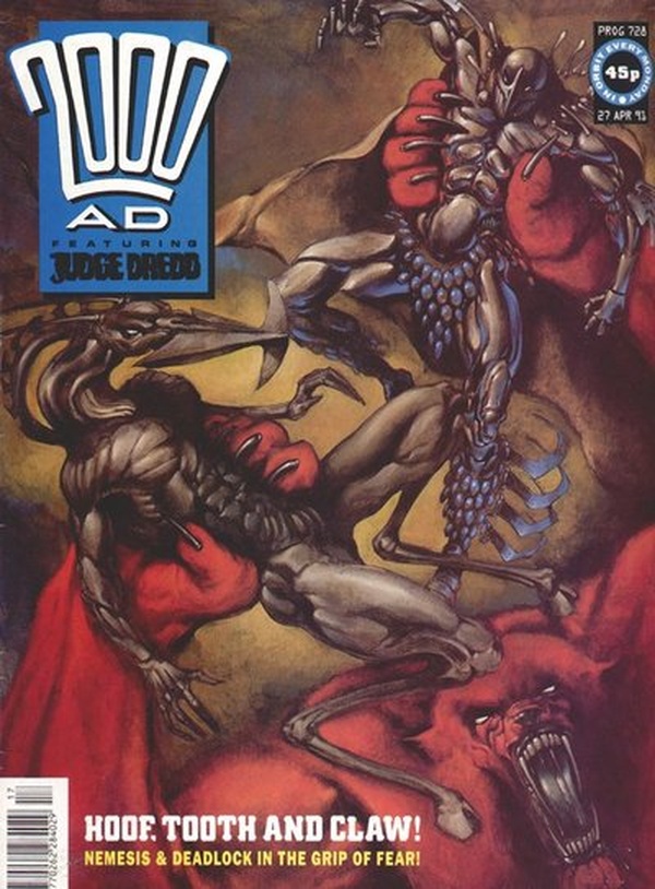 2000 AD #728 cover