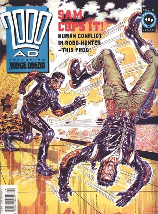 2000 AD #732 cover