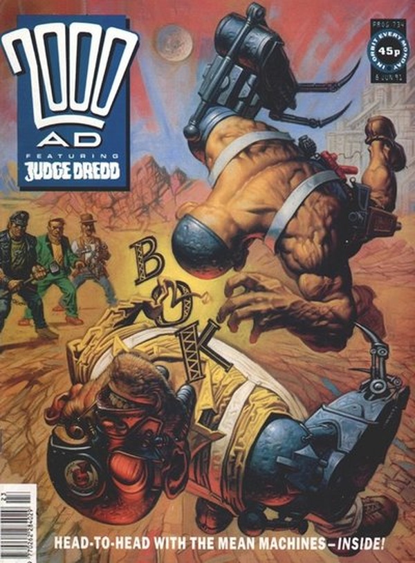 2000 AD #734 cover