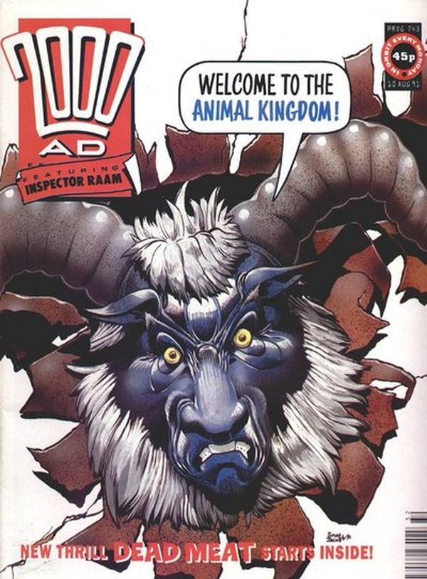 2000 AD #743 cover