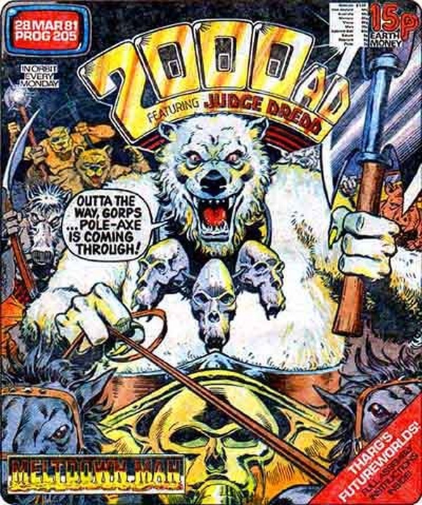 2000 AD #205 cover