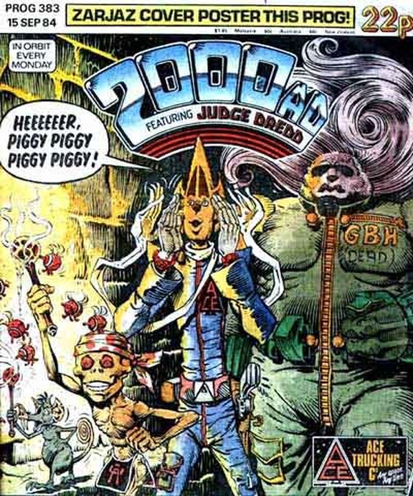 2000 AD #383 cover