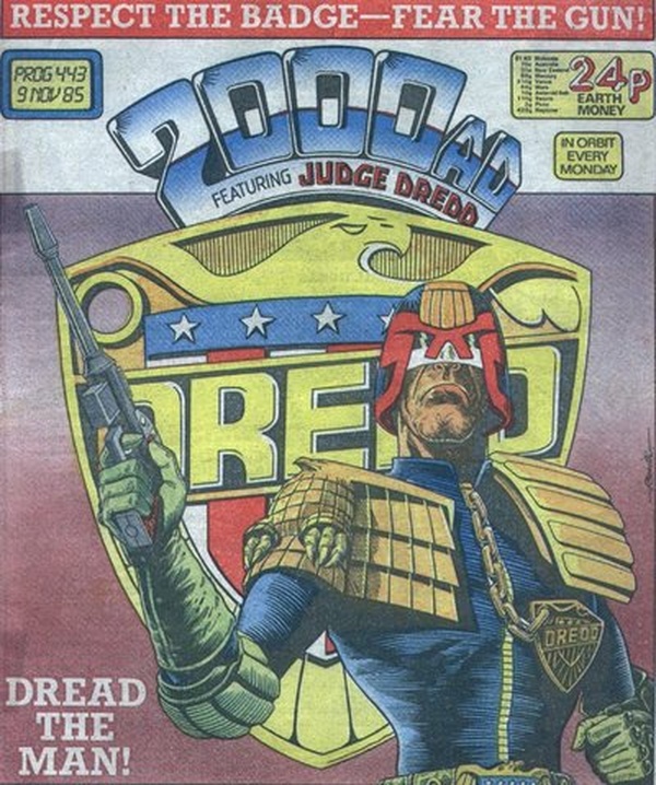 2000 AD #443 cover