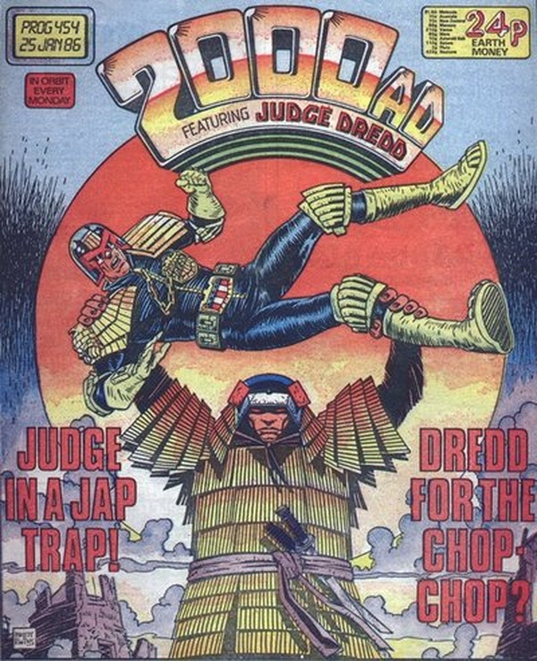 2000 AD #454 cover