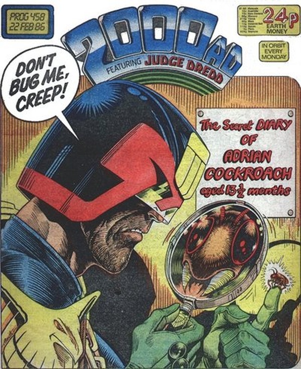 2000 AD #458 cover