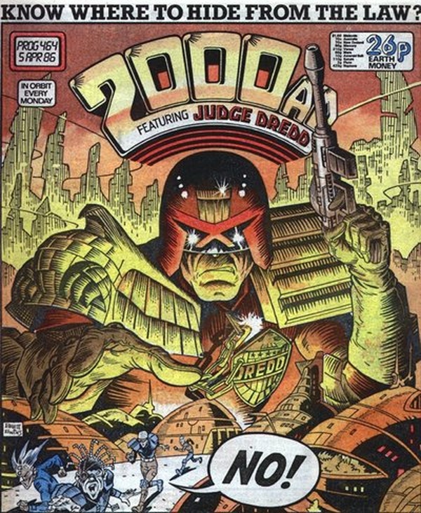 2000 AD #464 cover