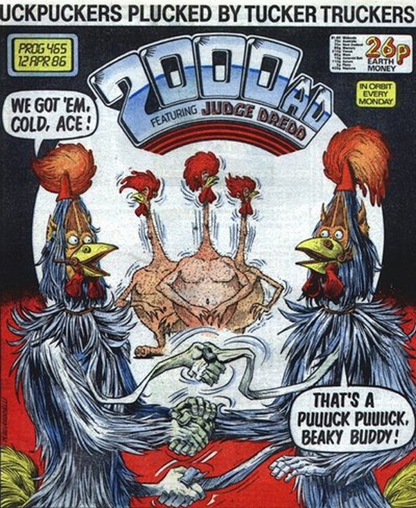 2000 AD #465 cover