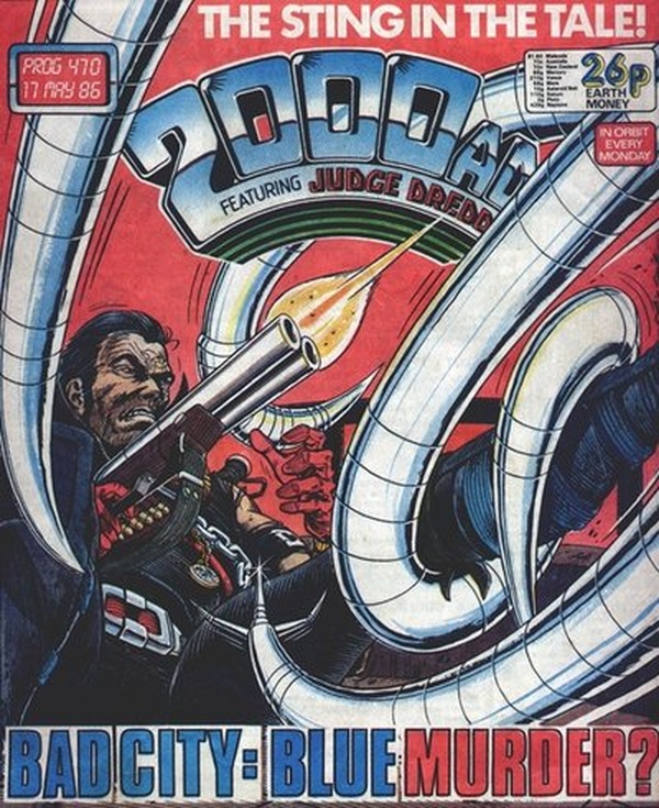 2000 AD #470 cover