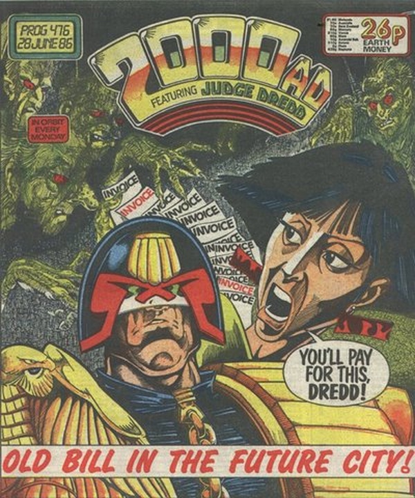 2000 AD #476 cover