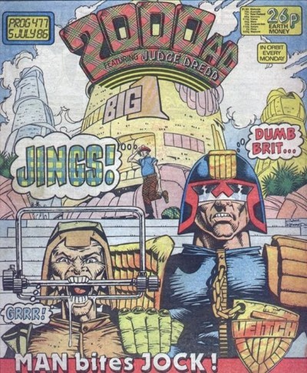 2000 AD #477 cover