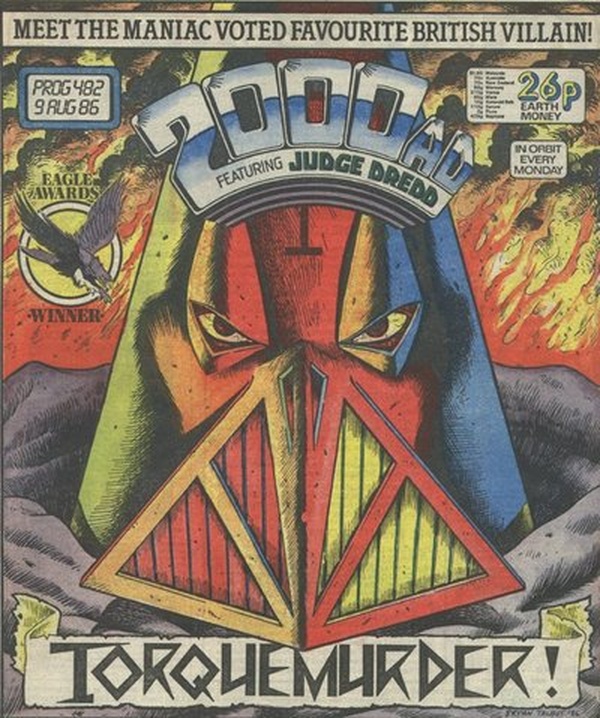 2000 AD #482 cover