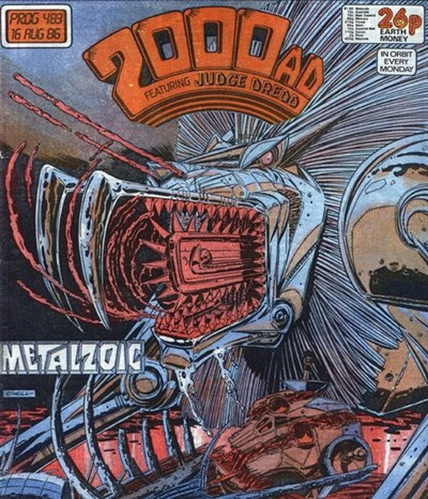 2000 AD #483 cover