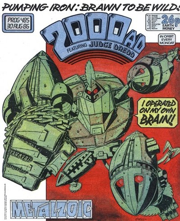 2000 AD #485 cover