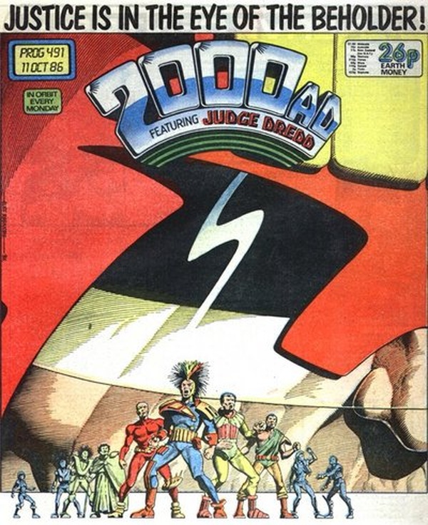 2000 AD #491 cover
