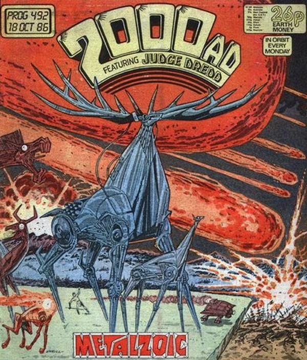 2000 AD #492 cover