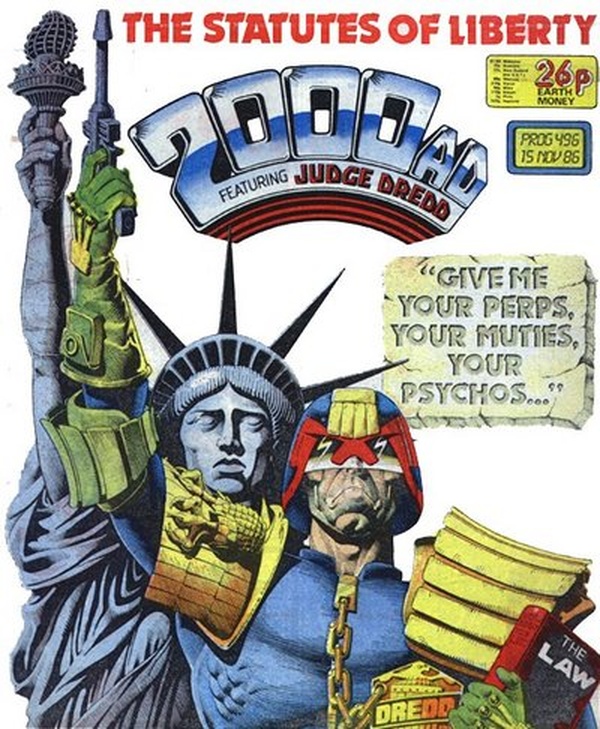 2000 AD #496 cover