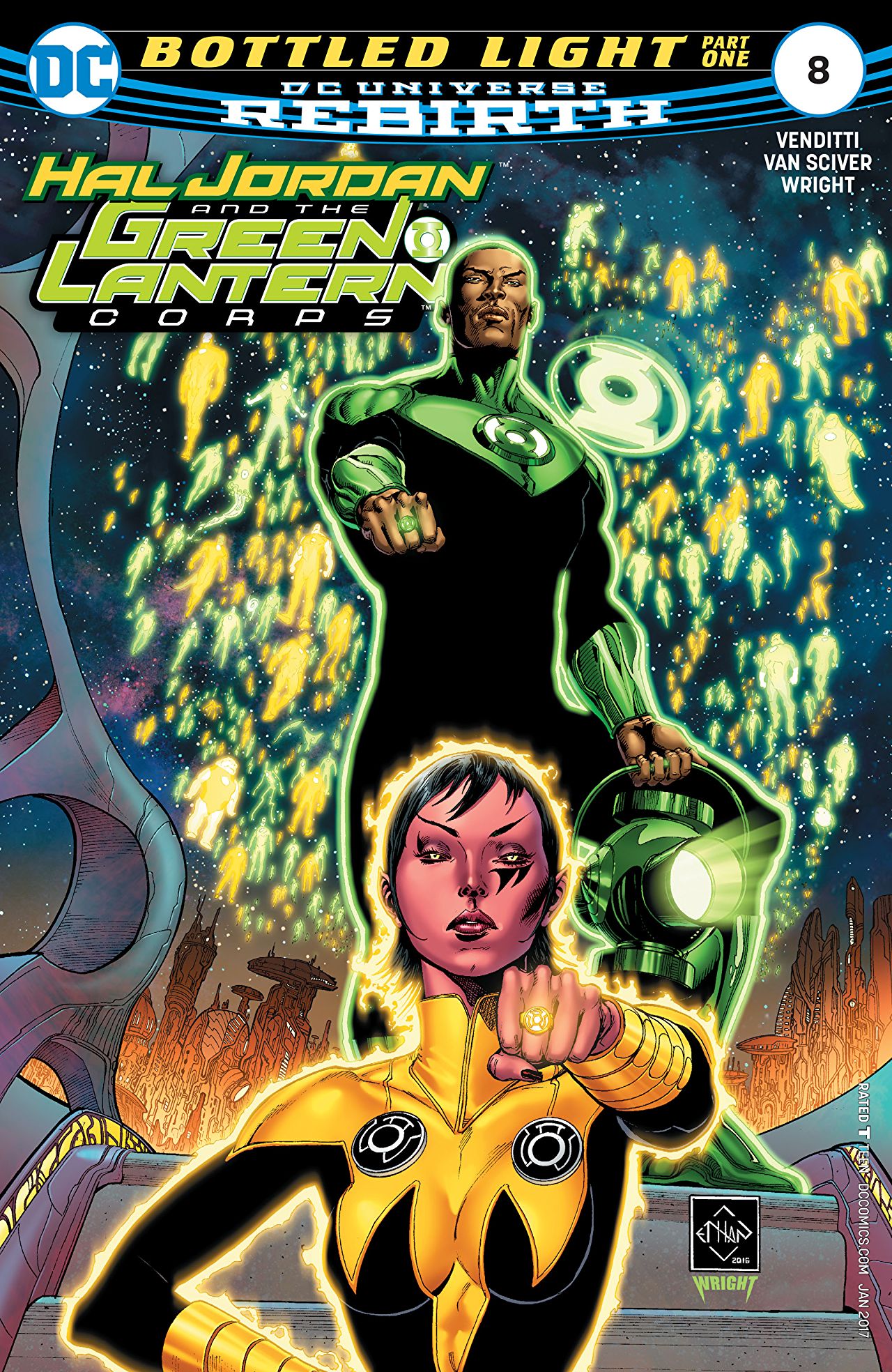 Hal Jordan and the Green Lantern Corps #8 cover