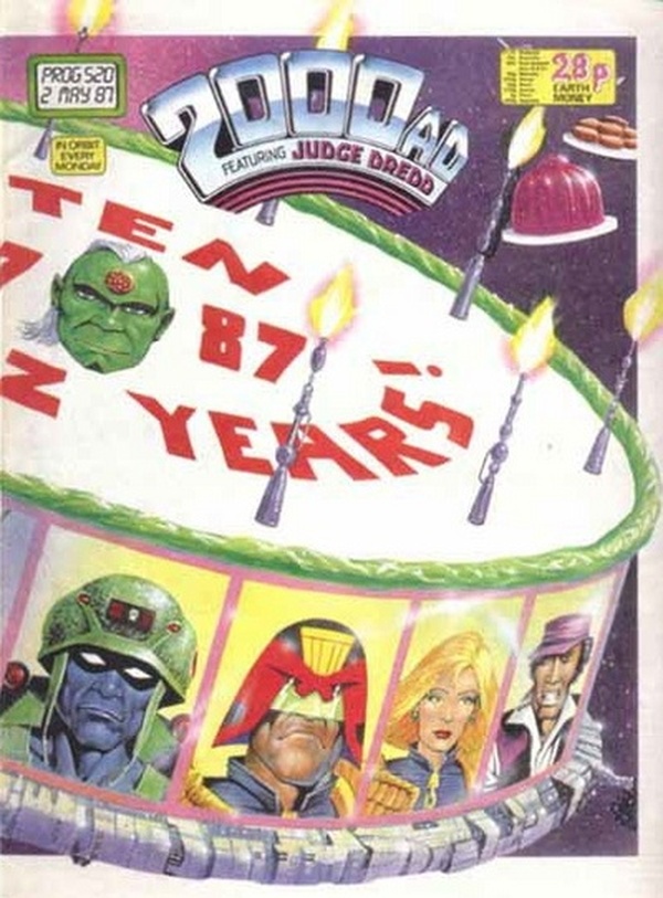 2000 AD #520 cover