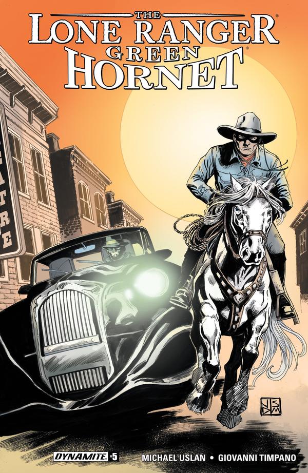 Lone Ranger Green Hornet #5 cover