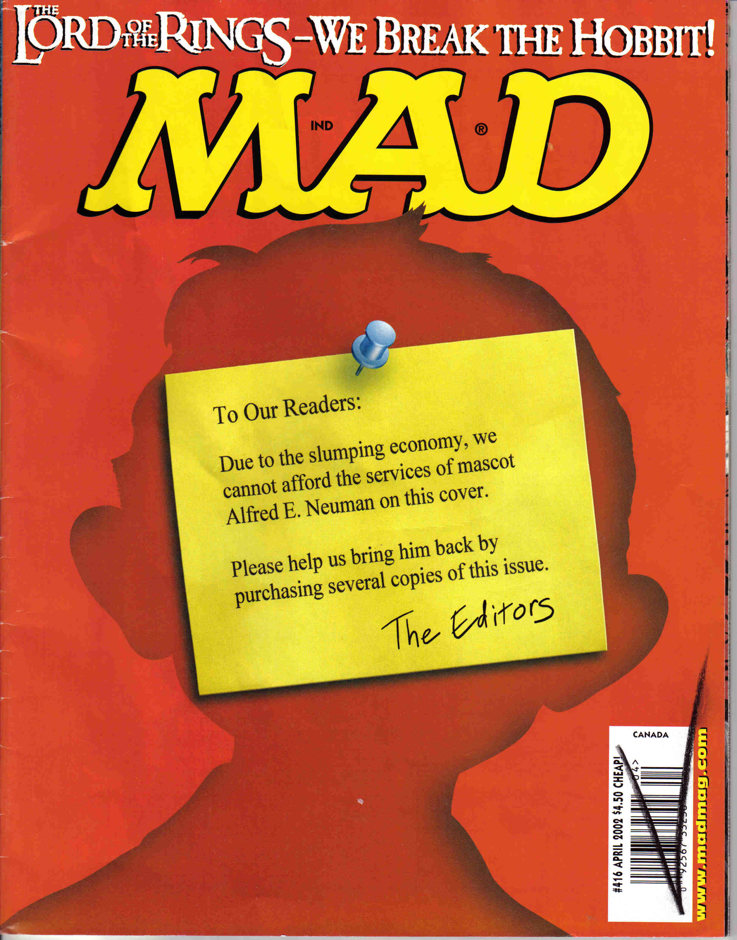 Mad #416 cover