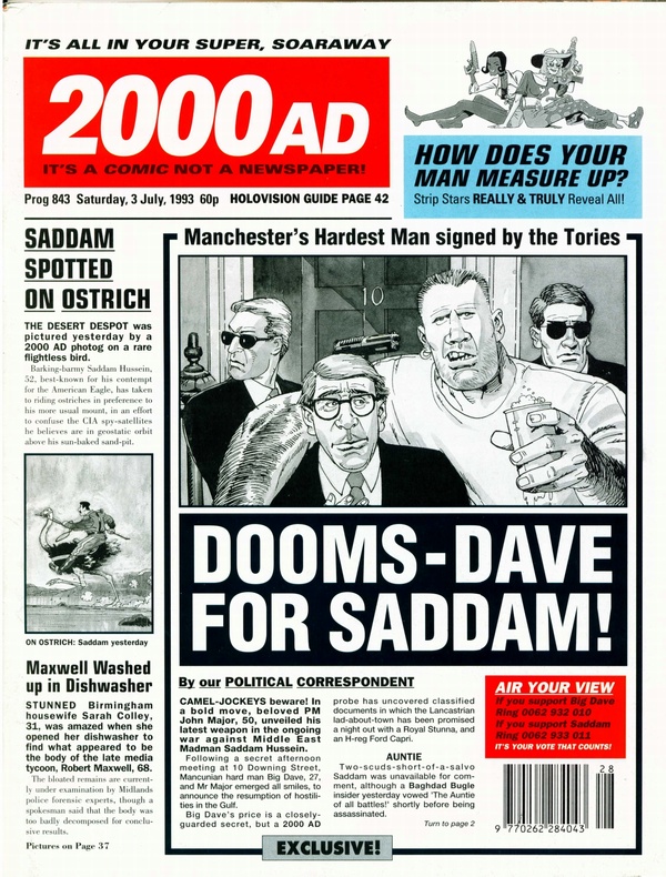 2000 AD #843 cover
