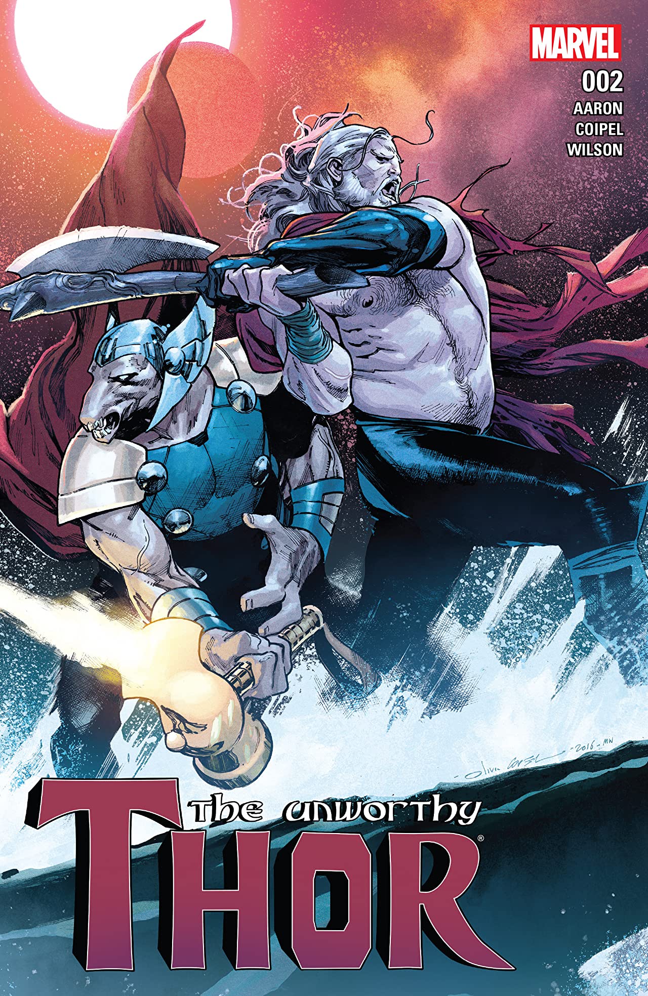 The Unworthy Thor #2 cover