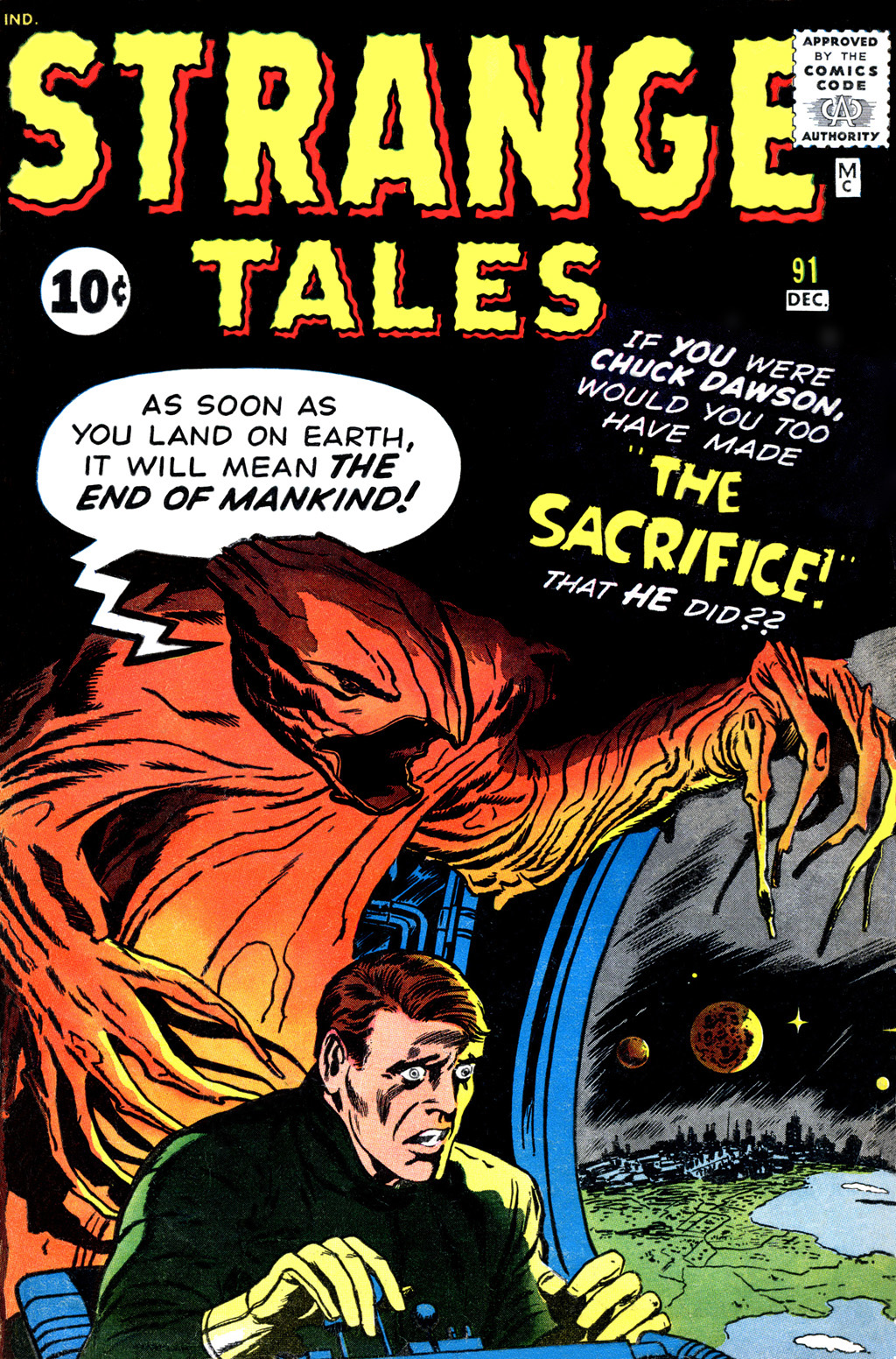 Strange Tales #91 cover