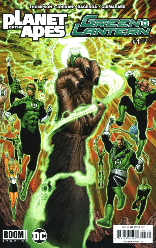 Planet of the Apes / Green Lantern #1 cover