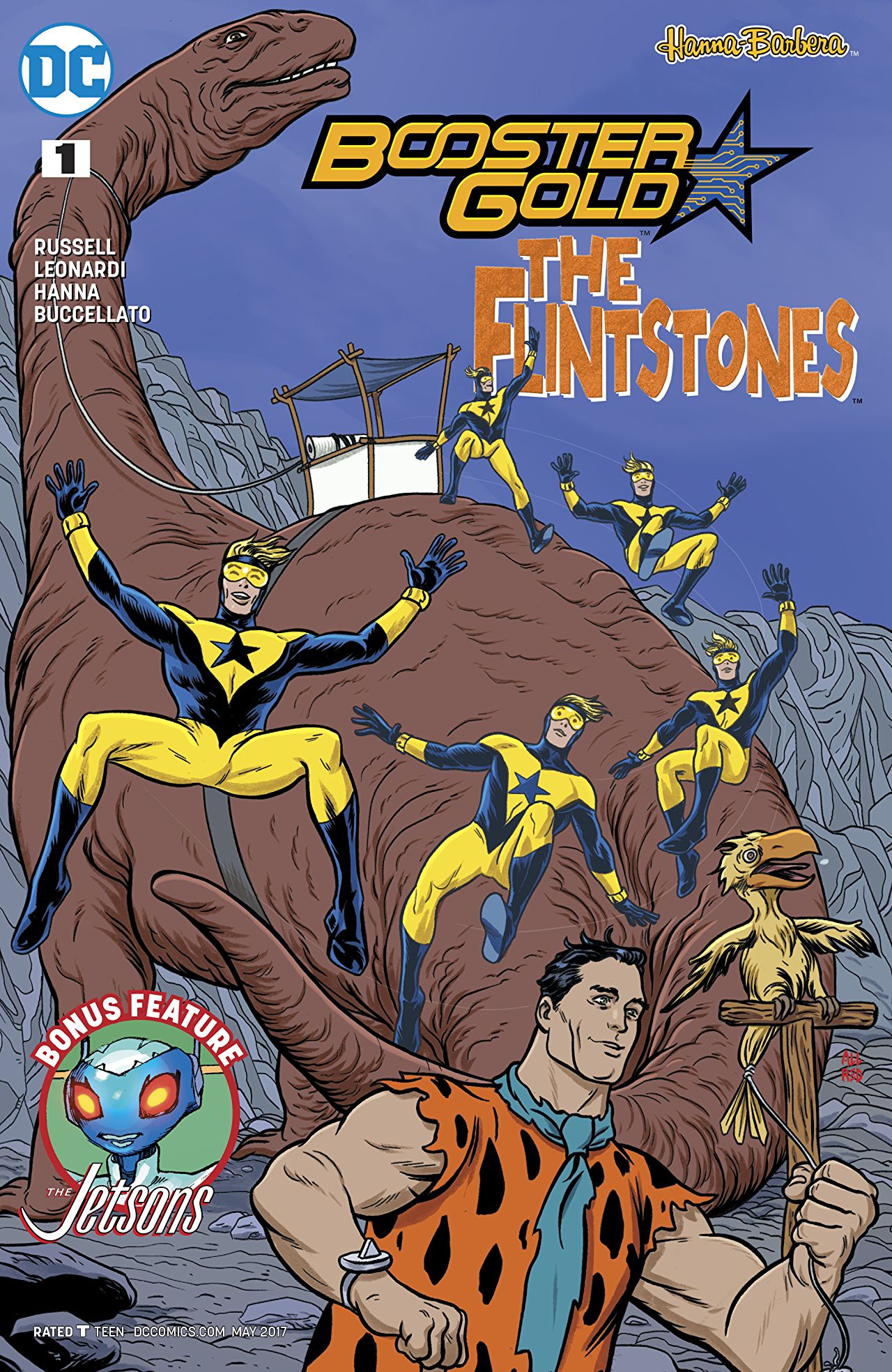 Booster Gold / The Flintstones Special #1 cover