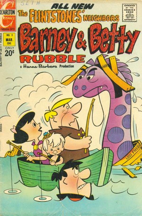 Barney and Betty Rubble #2 cover
