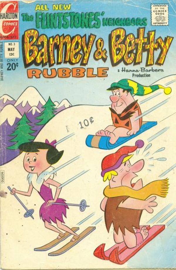 Barney and Betty Rubble #3 cover