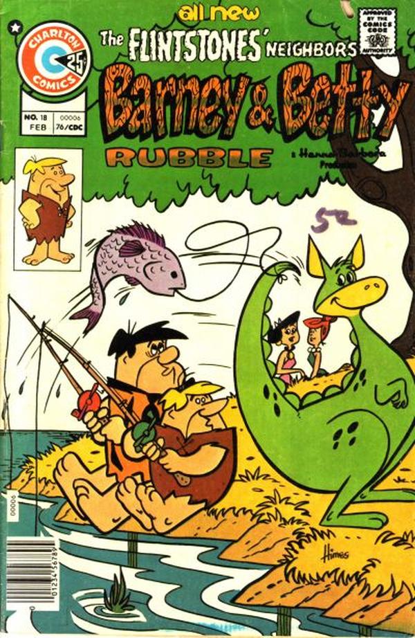 Barney and Betty Rubble #18 cover