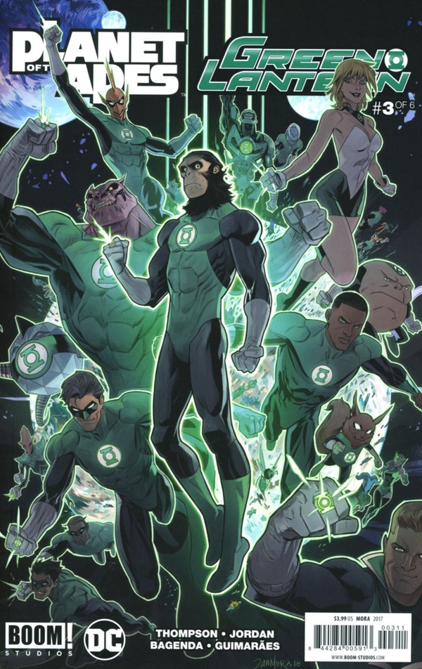 Planet of the Apes / Green Lantern #3 cover