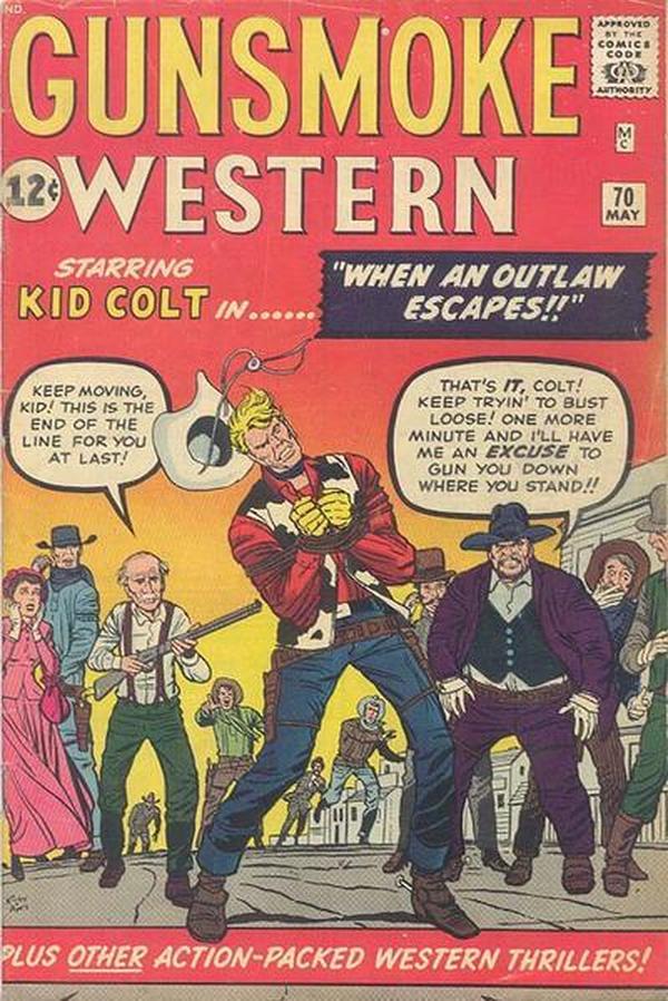 Gunsmoke Western #70 cover