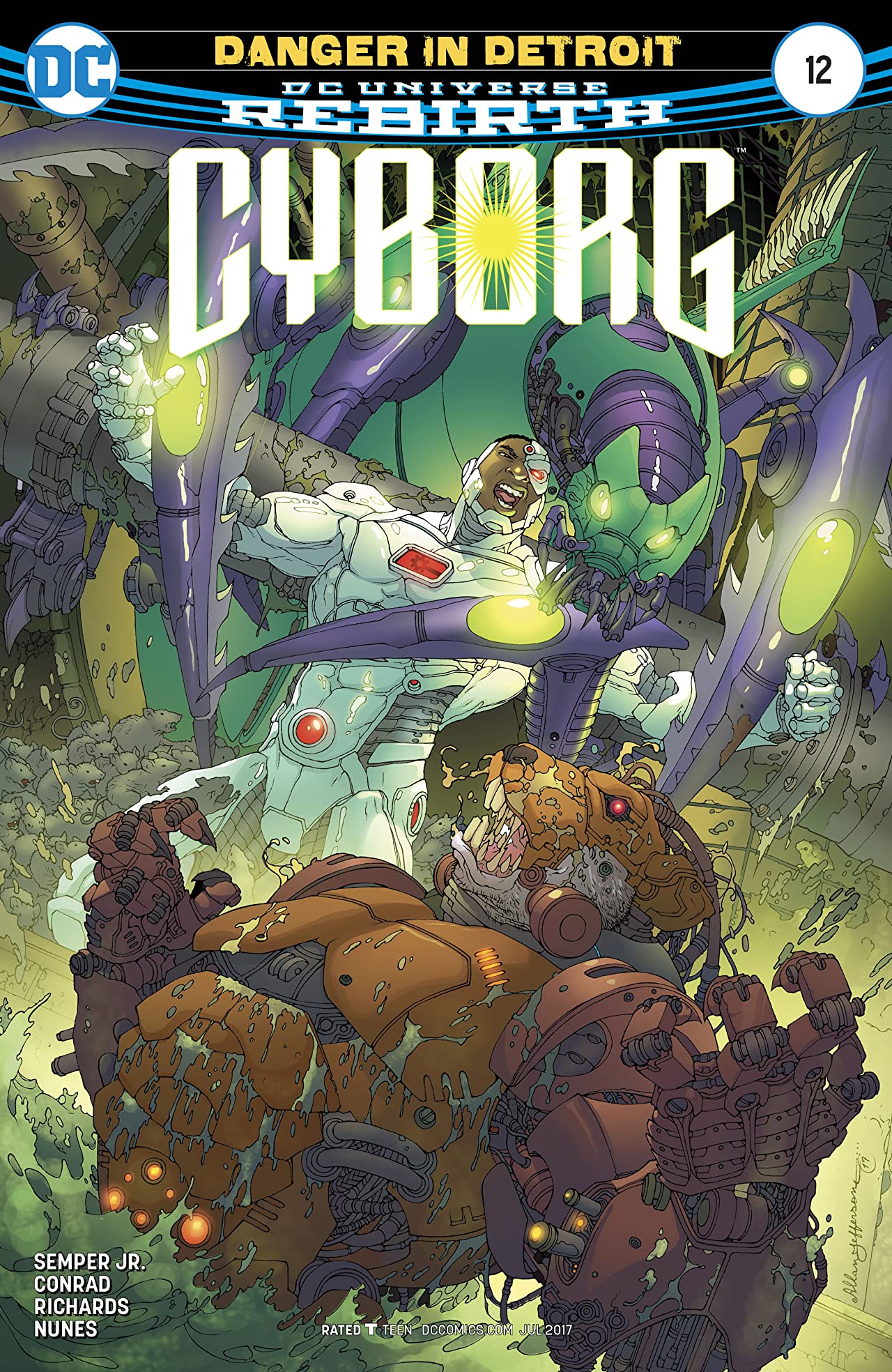 Cyborg #12 cover