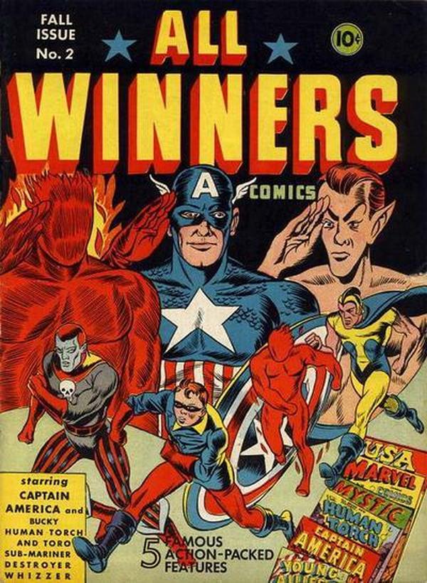 All-Winners Comics #2 cover